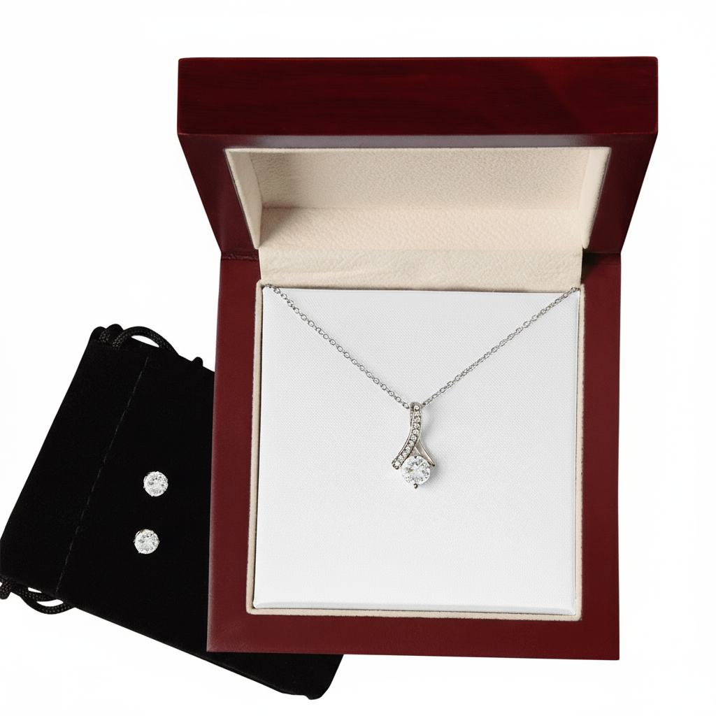 Alluring Beauty Necklace And Earring Set