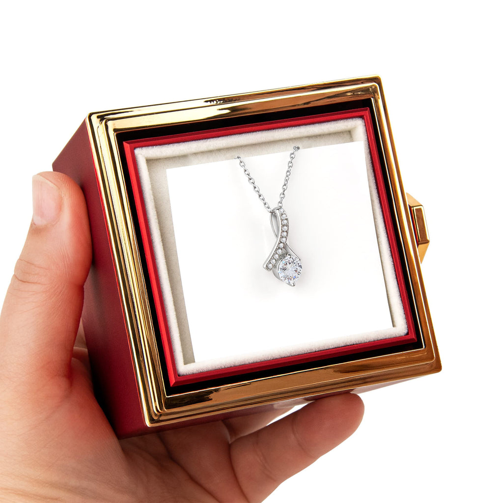 Alluring Beauty with Rotating Rose Git Box